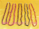 6-7mm nugget dye color freshwater pearl necklace